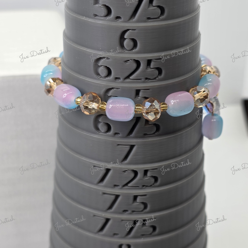 Elegant Beaded Bracelet with Butterfly Charm BR202 - Picture 3 of 3